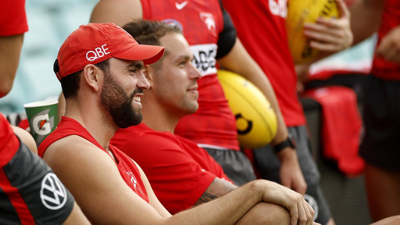 Paddy McCartin during Sydney Swans training Photo by Phil Hillyard