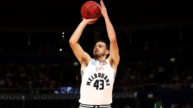 Chris Goulding shoots from long range.