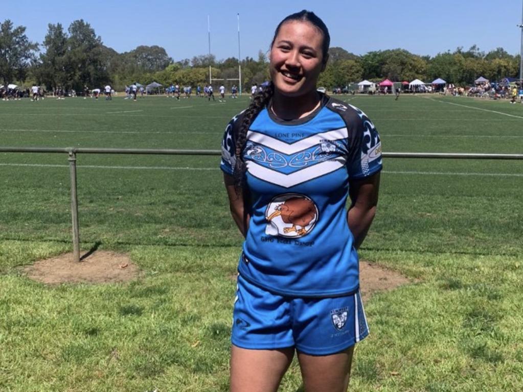 Manaia Maxwell-Puohotaua of the Maori U18s at the Harmony Nines. Picture: Contributed