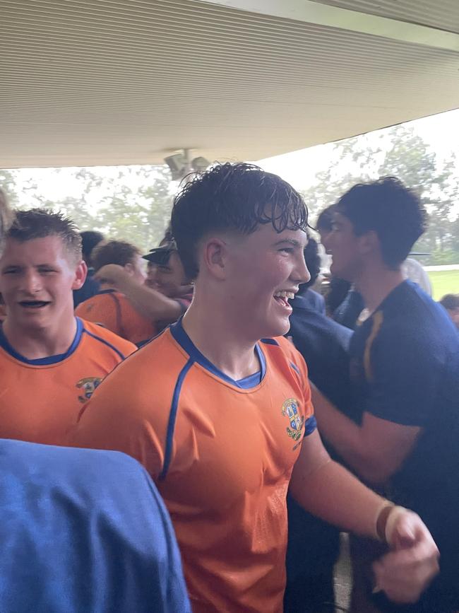 Josh Heinrich, the Ashgrove hooker, is all smiles.