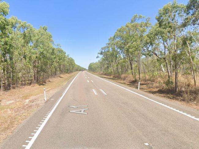 A car has left the Bruce Hwy and crashed into a tree near the Paluma turn off