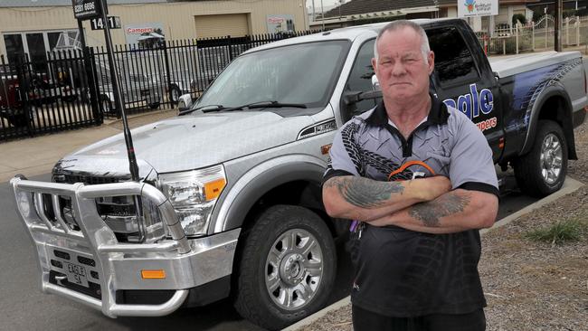 Brent Boardman Has been fined heavily and lost 6 points for speeding in a truck that is actually registered as a ute. Picture: Dean Martin/AAP