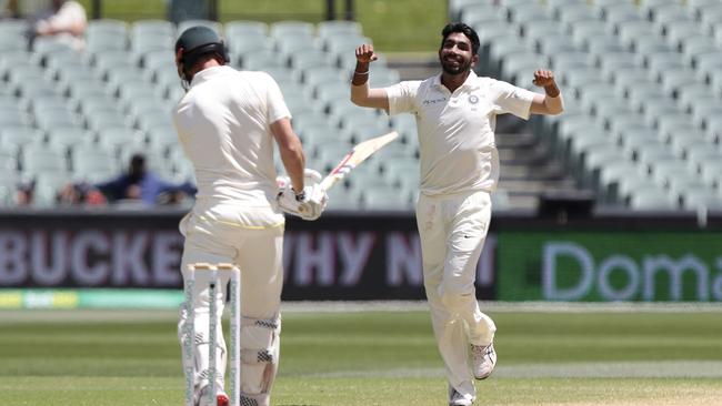 Bumrah, Shami and Sharma took 14 wickets at 23.8 in the first Test, while Starc, Hazlewood and Cummins only took 11 at 27.45.