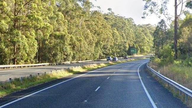 The body of a man believed to be in his 30s was found on the nature strip on the Pacific Hwy at Johns River, near Taree. Picture: Google Maps