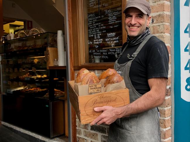 Organic Bread Bar owner Andrea Rost with some of his yummy breads. Picture: Jenifer Jagielski