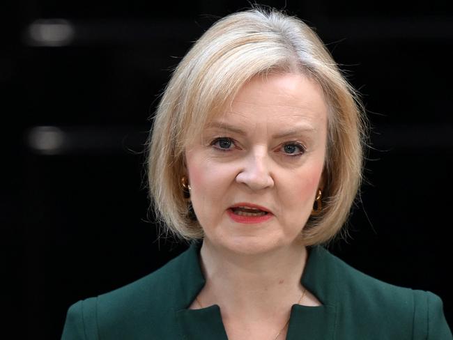 Liz Truss, Britain’s shortest-serving prime minister. Picture: Daniel Leal (AFP)