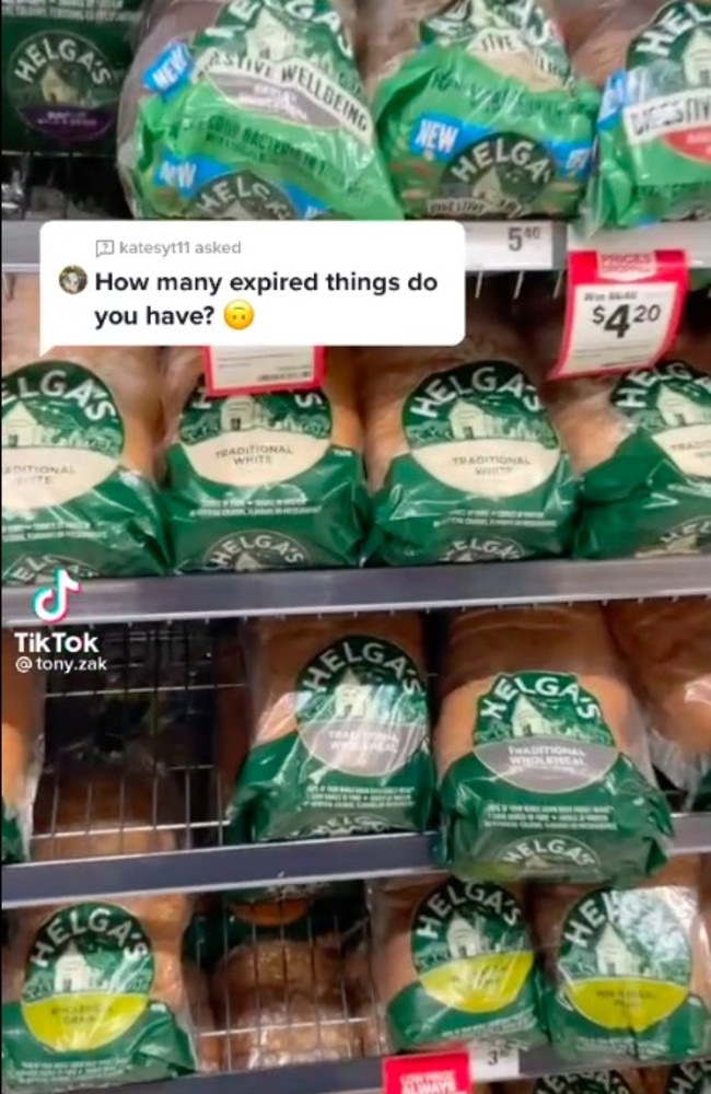 Tony said you should always check what colour the tags were on your bread. Picture: TikTok/@tony.zakharia2.