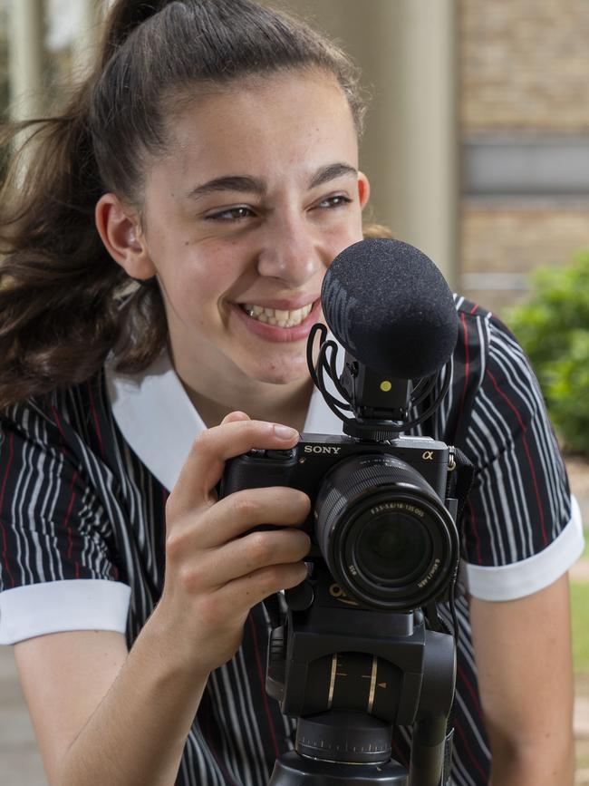 Bella Merlino’s love for film making is infectious. Picture: Matthew Vasilescu