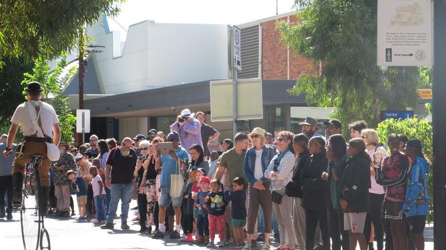 The Todd Mall was jam-packed for the annual May Day tradition.