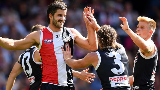 Josh Bruce is a popular member of the St Kilda side.