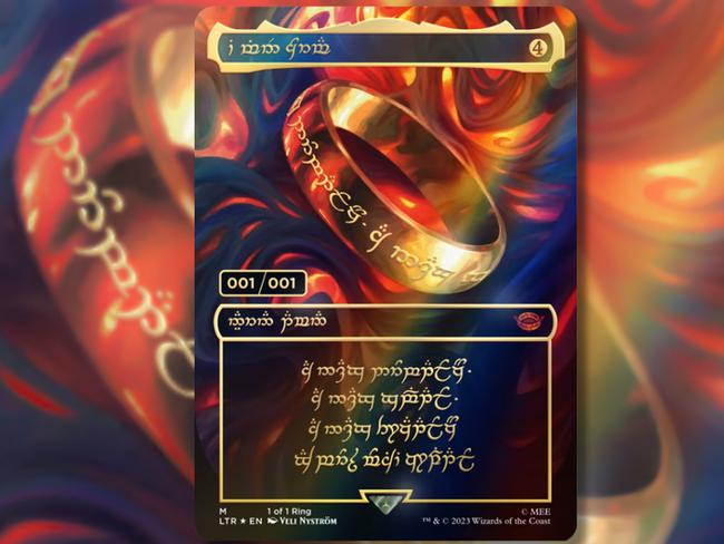 The “One Ring” card. Picture: Wizards of the Coast