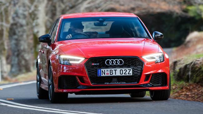 The Audi RS3 is cheaper than its main rival.