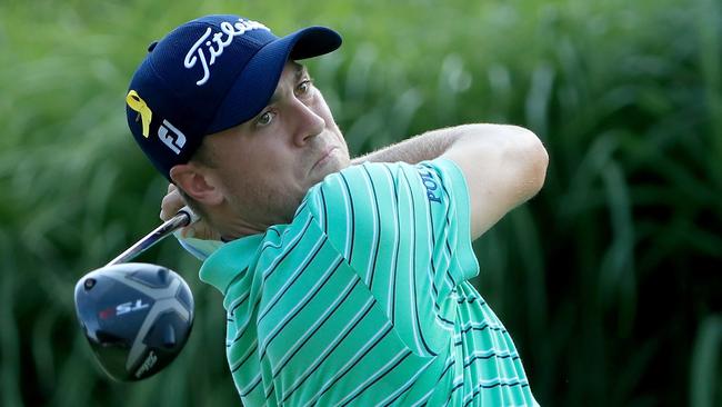 Justin Thomas was desperate to honour Jarrod Lyle at Firestone CC. Picture: Getty