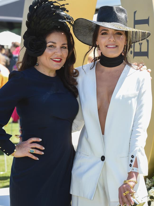 Olympia Vallance and her mum, Tania Gogos-Wilson. Picture: Jay Town