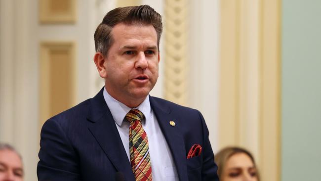 Queensland deputy opposition leader Jarrod Bleijie during parliament sitting in Brisbane. Picture: Tertius Pickard