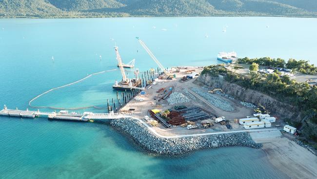 The rebuild includes a new seawall, pontoons and marine facility. Picture: Supplied