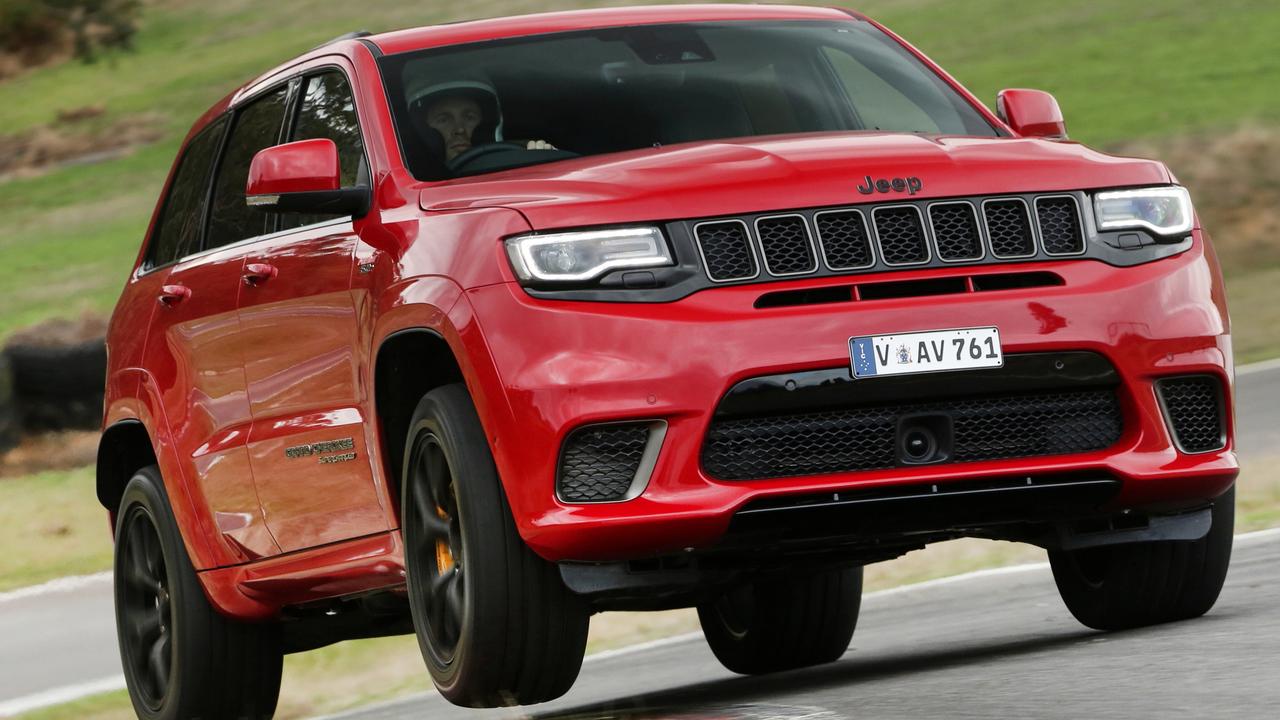 The Trackhawk’s fuel use car easily creep above 30L/100km if you push it.