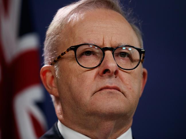 SYDNEY, AUSTRALIA - NewsWire Photos DECEMBER 20, 2023: Prime Minister Anthony Albanese and New Zealand Prime Minister Christopher Luxon during a joint press conference at the Commonwealth Parliament offices on Wednesday. Picture: NCA NewsWire / Nikki Short