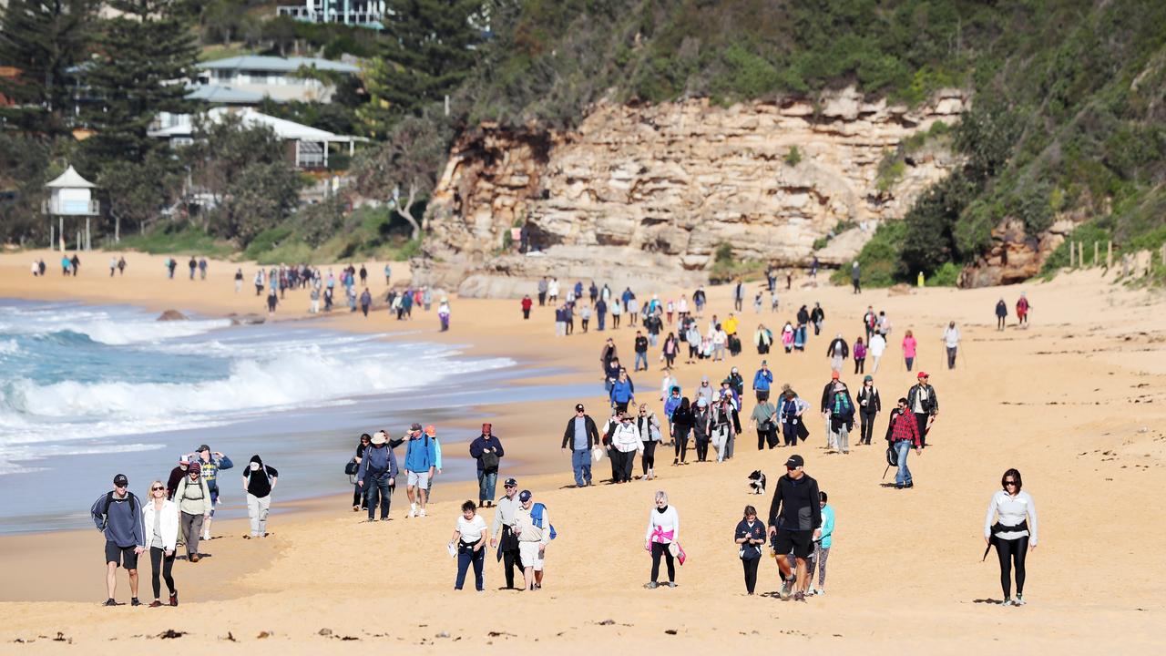 The annual 5 Lands walk from MacMasters Beach Saturday 22nd June 2019. Picture: Sue Graham