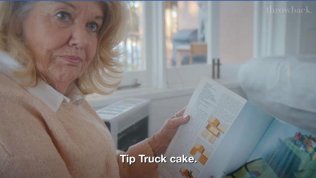 ‘Tip Truck cake’ … Pamela begins on the new ABC series called Throwback.