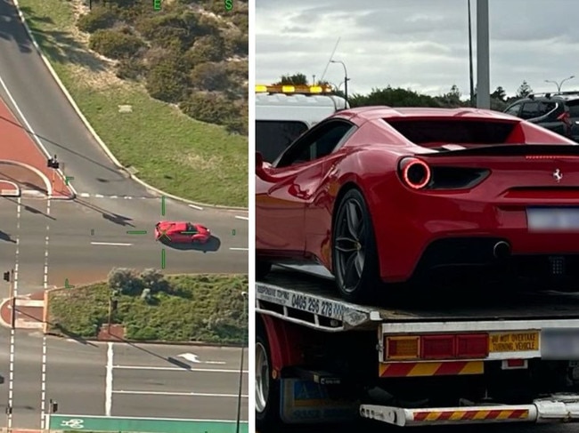 A Ferrari and Porsche hit speeds nearly 90km/h higher than the limit in a reckless driving incident, “astounding” police. Police were alerted to a red Ferrari spider and a blue Porsche 911 driving recklessly near Sorrento in Western Australia about 9.30am on Sunday.