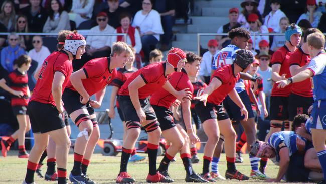 GPS First XV rugby action. Photo: Megan Condon.