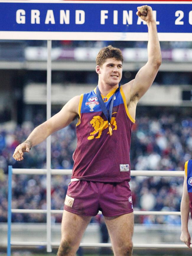 Jonathan Brown won three premierships with Brisbane.