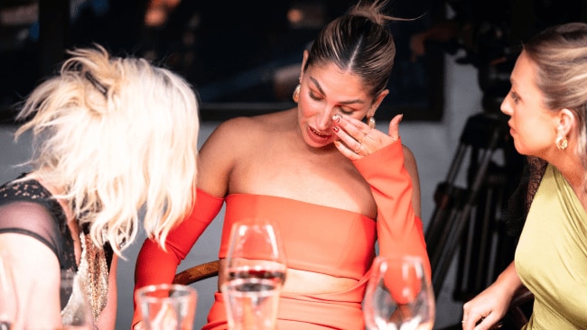 Sara after storming off from the second dinner party. Source: Endemol Shine Australia (a Banijay Company) for the 9Network.