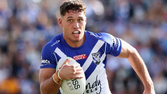 Off-contract Jake Averillo wants to stay at Canterbury and lock-down the fullback spot in 2023. Picture: Ashley Feder/Getty Images