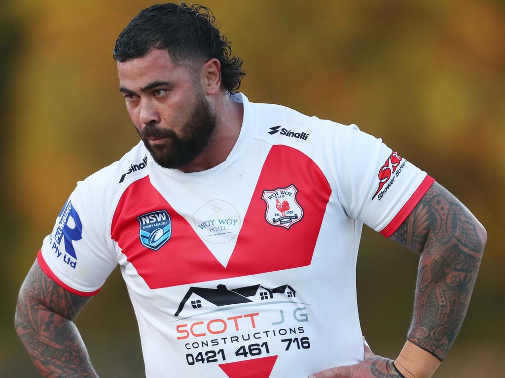 Woy WoyÃ&#149;s Andrew Fifita Rugby League Central Coast First Grade round one. Kincumber Colts vs. Woy Woy Roosters at MacKillop Oval, 13 April 2024. pic Sue Graham