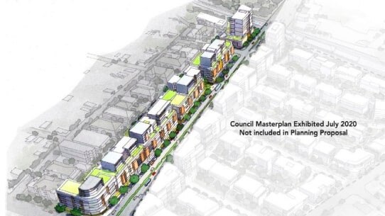 A planning proposal seeks to redevelop the western side of King Georges Road while the council finalises a masterplan of the Beverly Hills town centre. Picture: Beverly Hills Town Centre Planning Proposal Urban Design Study (Olsson 2022)