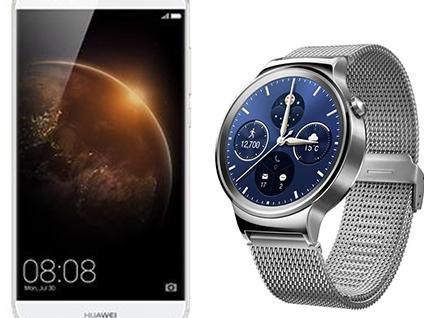 Huawei tablet, phone and watch