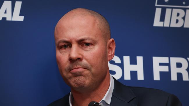 A disapointed Josh Frydenberg on election night. Picture: David Caird