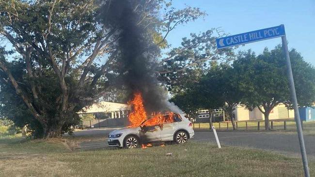 This VW Tiguan was stolen from a Mysteron home on Thursday night, and was found on fire Sunday morning.