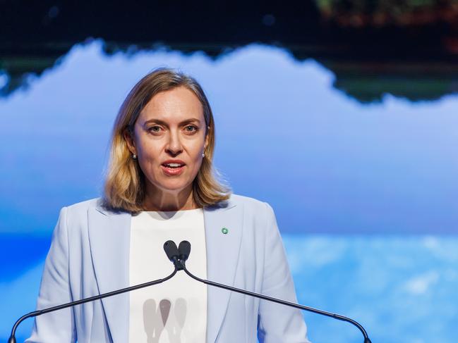 Fiona Hick, chief executive officer of Fortescue Metals Group Ltd., speaks during the World Mining Congress in Brisbane, Australia, on Tuesday, June, 27, 2023. The conference runs through June 28. Photographer: Ian Waldie/Bloomberg