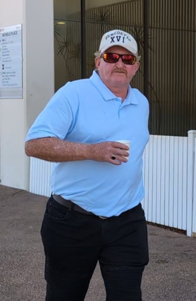 A former rural area drug dealer Wayne Purtell outside the three-day coronial inquest into the disappearance of 40-year-old Darwin father Richard Roe. Picture: Zizi Averill