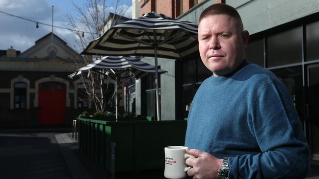 Cartel Coffee Roasters owner Nathan Johnston is among Geelong business owners disappointed with the Commonwealth Games’ cancellation. Picture: Alan Barber