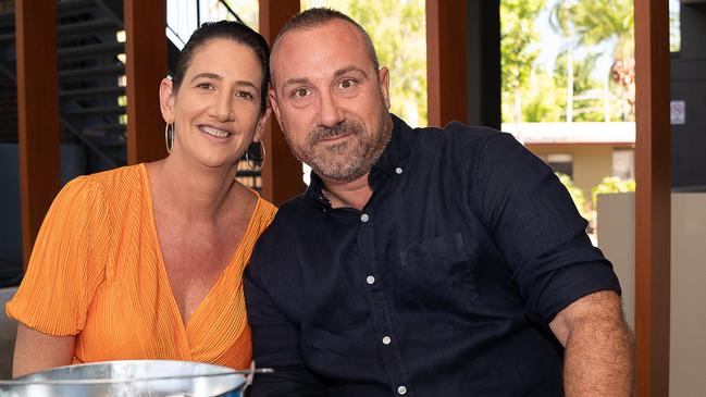 Renae Wilson and Paul Wilson at the 2023 Darwin Cup Carnival Guineas Day. Picture: Pema Tamang Pakhrin