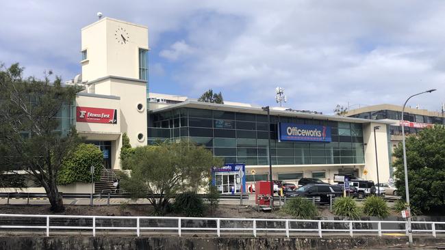 The heritage-listed former factory building, opened in 1950, at 800 Pittwater Rd, Dee Why, where retailer Officeworks is a tenant. Picture: Jim O’Rourke