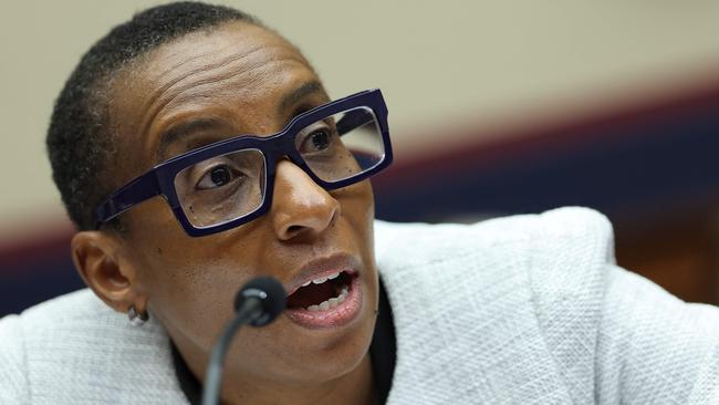 Dr Claudine Gay, President of Harvard University, testifies before the House Education and Workforce Committee on Capitol Hill. Picture: AFP.