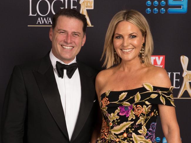 The Logies 2018 Picture: Karl Stefanovic, and Georgie Gardener. Picture: Supplied