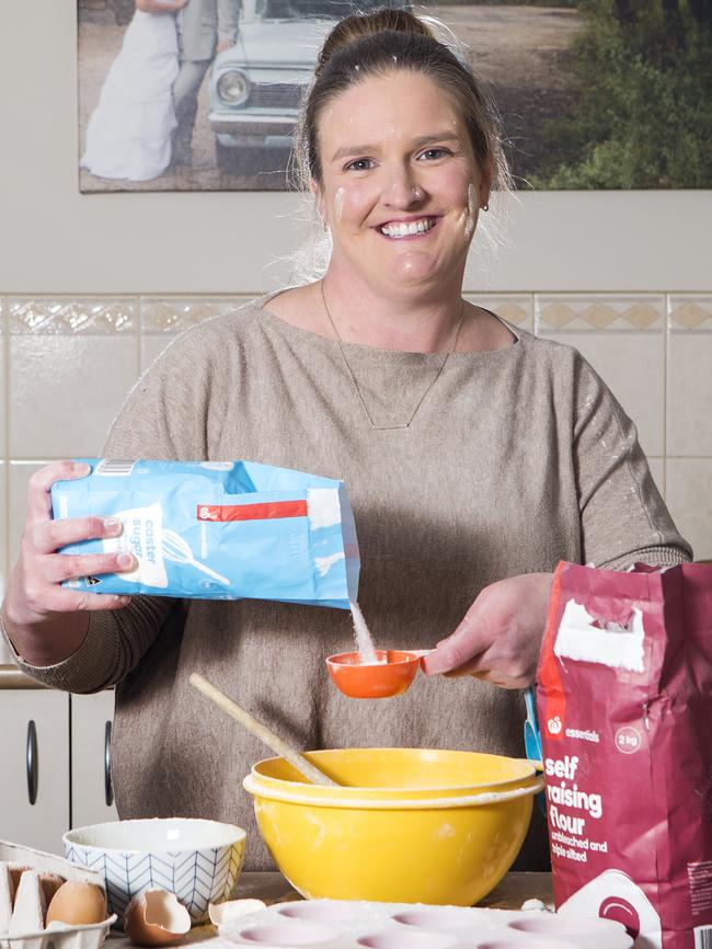 Shopper Belinda Vaughan is happy to buy private label for baking ingredients. Picture: Sarah Matray