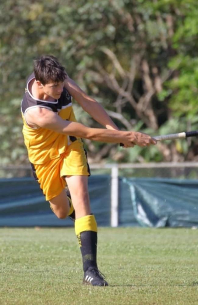 Sunshine Coast rising hockey talent Callum Taylor.