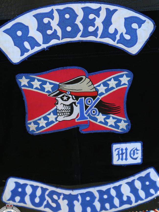 The Rebels outlaw motorcycle gang insignia.