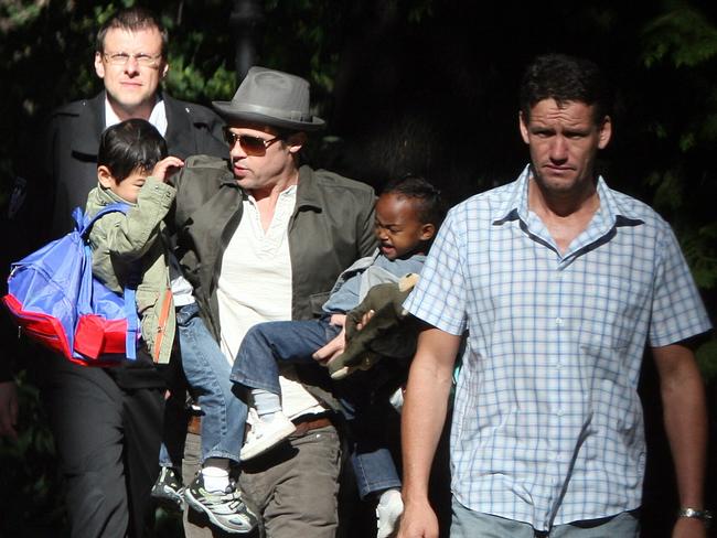 Mark Billingham said the Hollywood stars were very worried about who goes near their children. Picture: Splash News