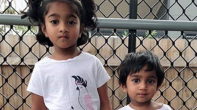 Sisters Kopika and Tharnicaa Nadesalingam in immigration detention. Picture Instagram @bringthemhometobiloela