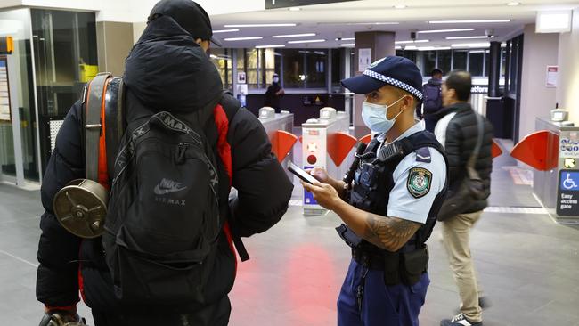 Police have been targetting western Sydney commuters at ticketing gates. Picture: Richard Dobson