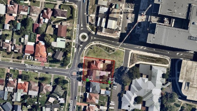 A bird’s eye view of the proposed site for the health centre on Panorama Pde, Blacktown.