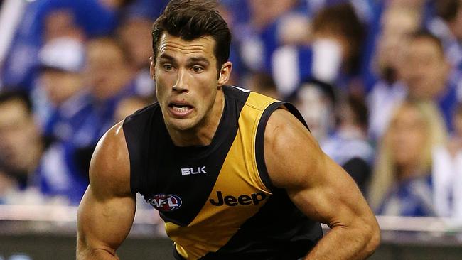 AFL Round 23 Richmond v North Melbourne at Etihad Stadium. Alex Rance in action. Picture: Mark Stewart