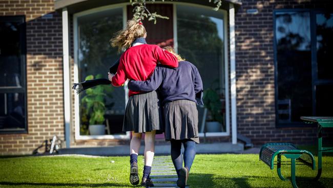 Olivia King and Charlie Noble are two of the 38 boarders at Firbank.. Picture: Nicole Cleary